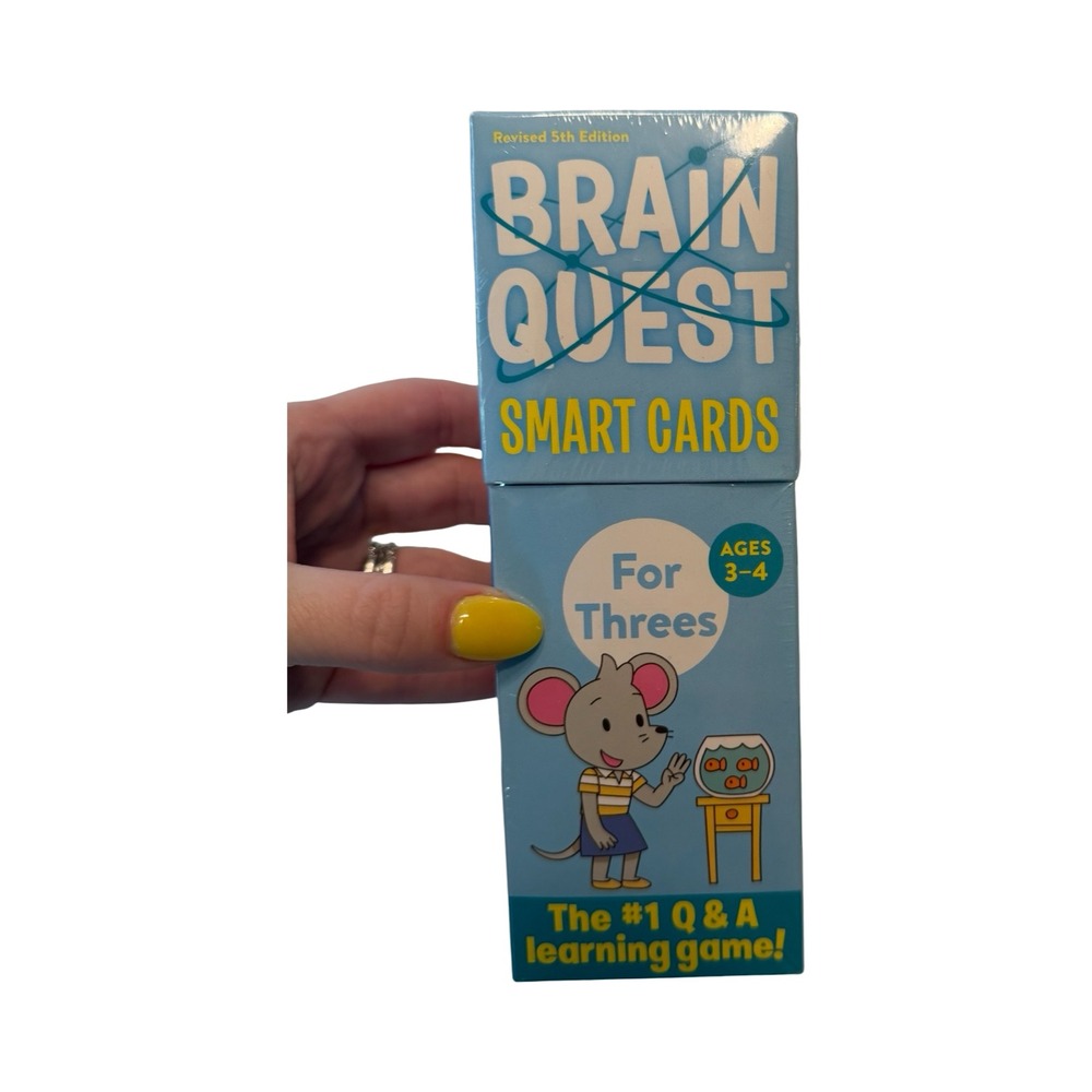 Brain Quest Smart Cards For Threes Ages 3-4 Revised 5th Edition New Sealed